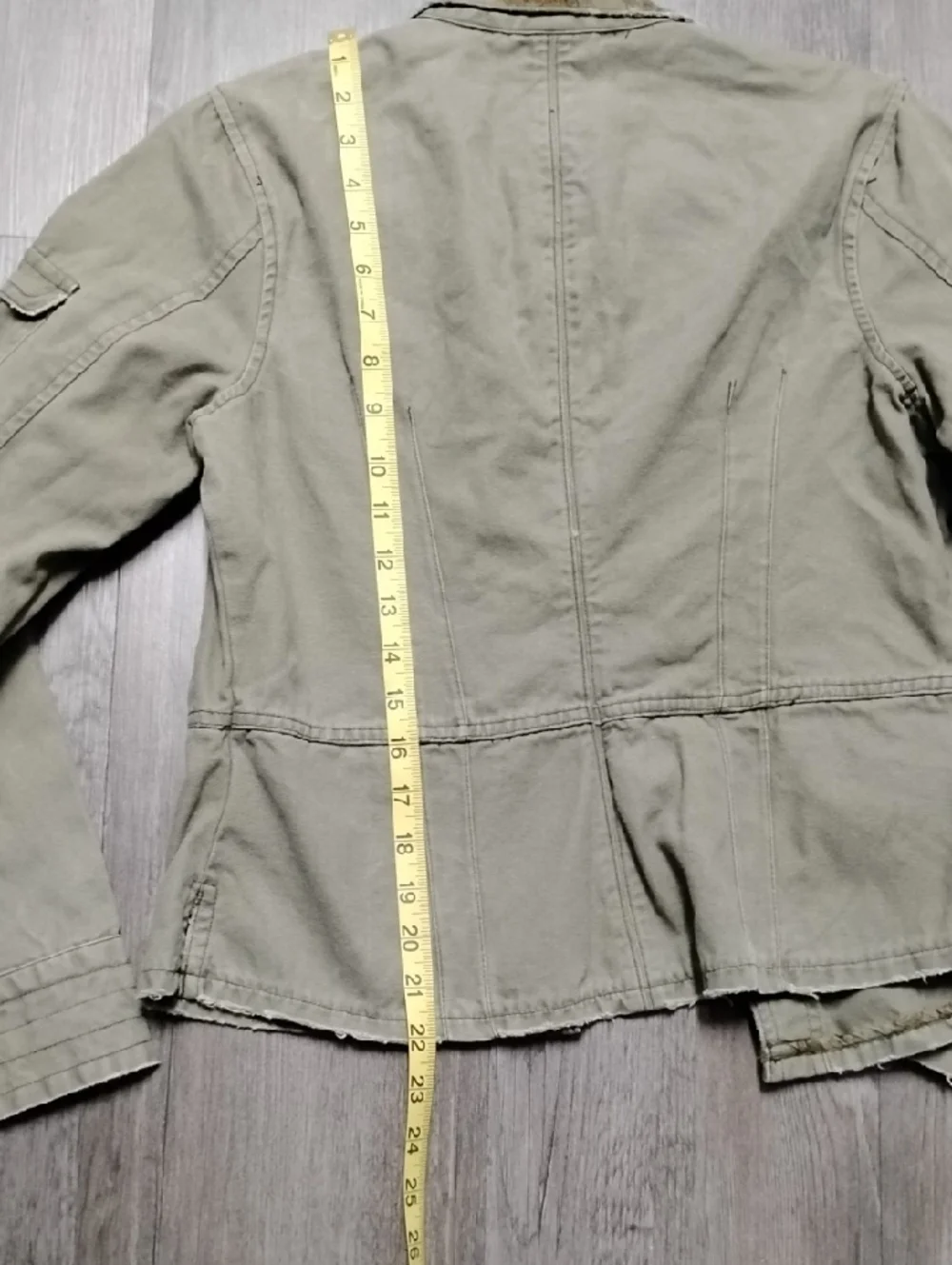 Jordache Olive Utility Jacket with Epaulets - Picture 9 of 12